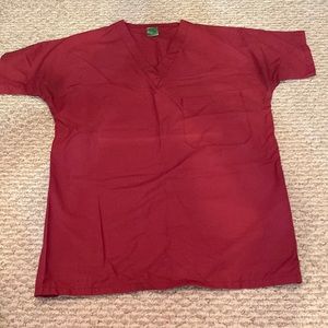 Women’s XS maroon colored scrubs